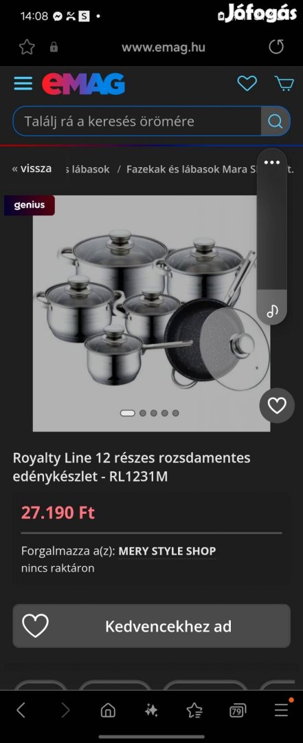 royalty line 12 részes edénykészlet
