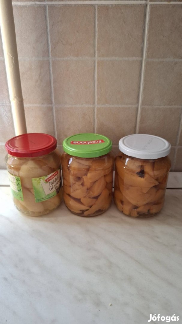 saját készítésű birsalma,körte,szilva befőtt eladó
