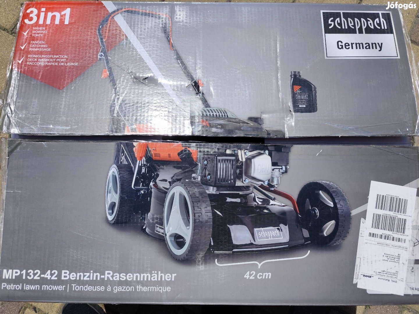scheppach 131cc benzines fűnyíró 