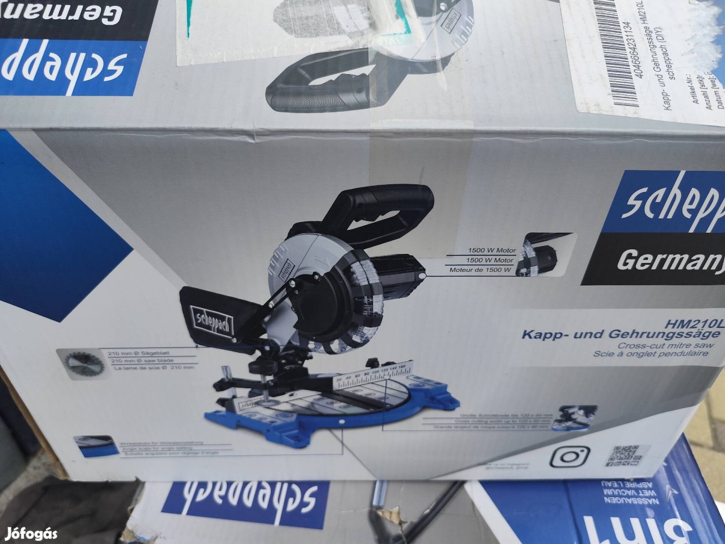 scheppach hm210 gérvágó fűrész 