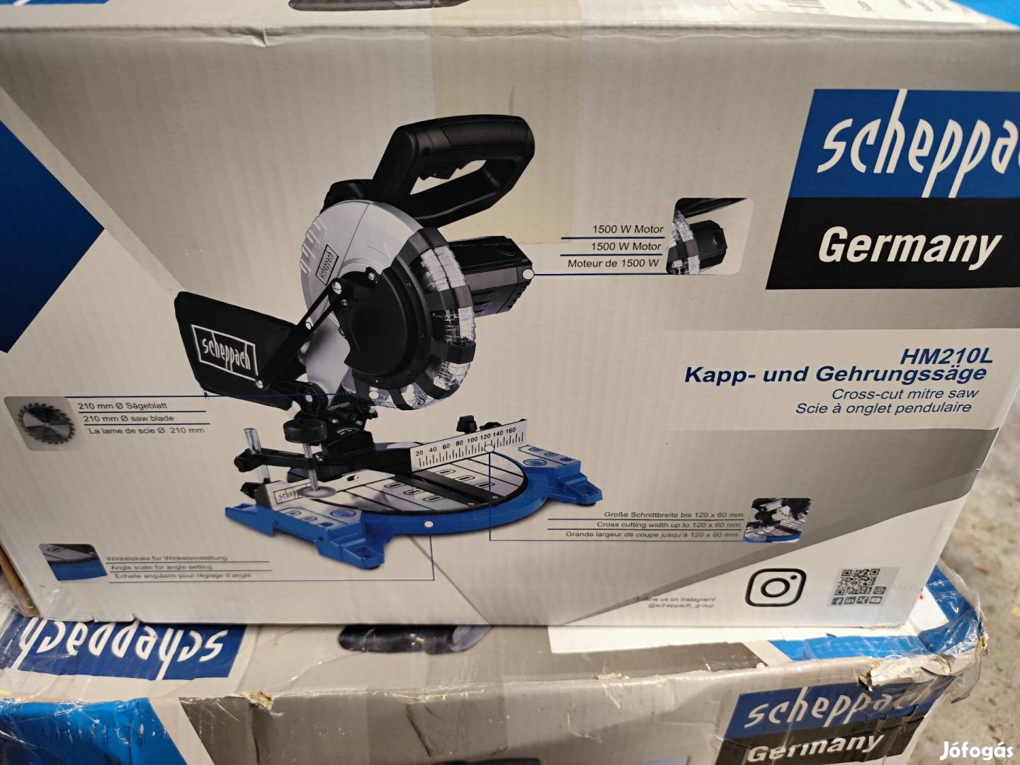 scheppach hm210l gérvágó fűrész 