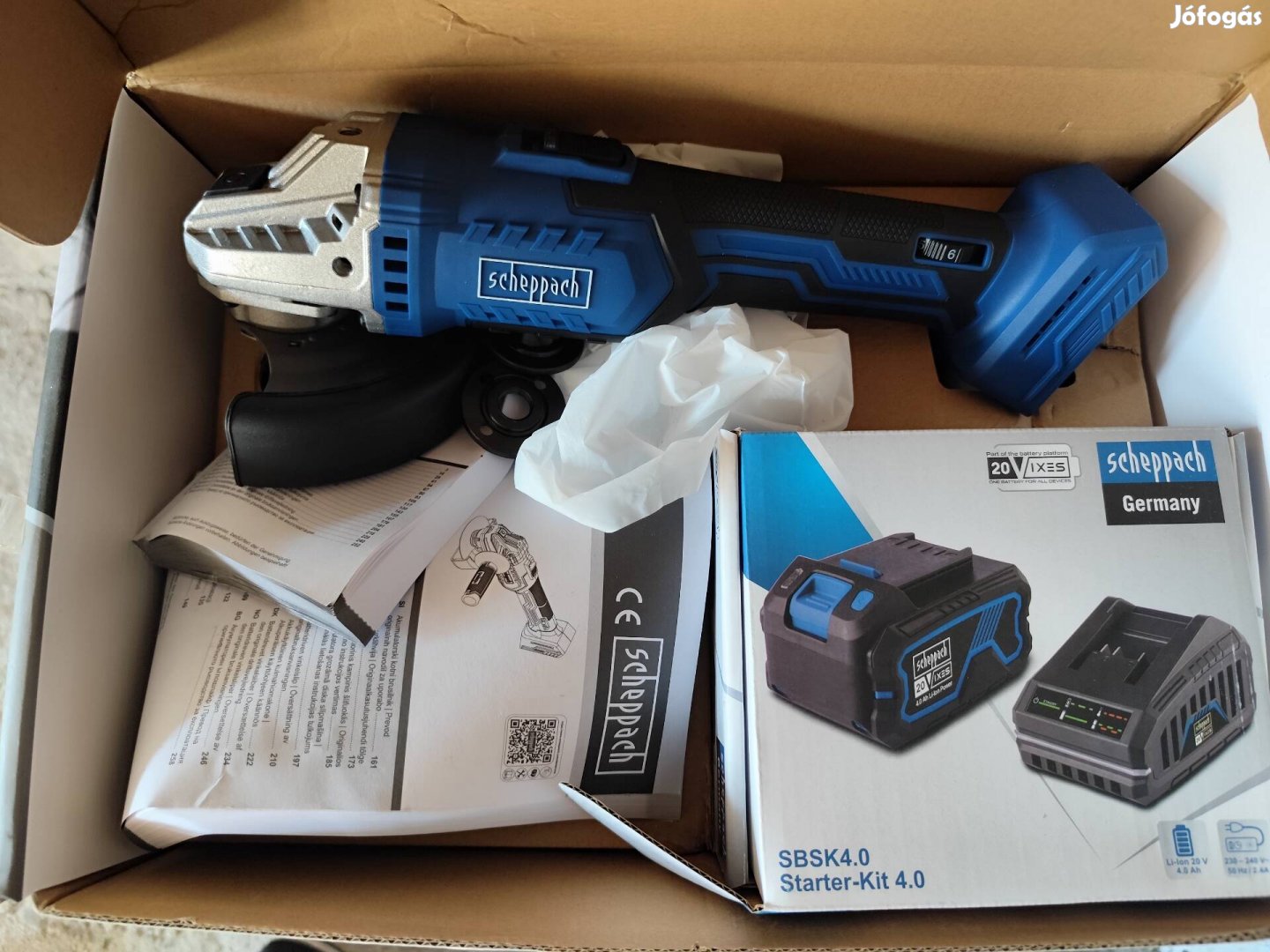 scheppach új akkumulátoros gyorsvágó flex akkuval töltővel