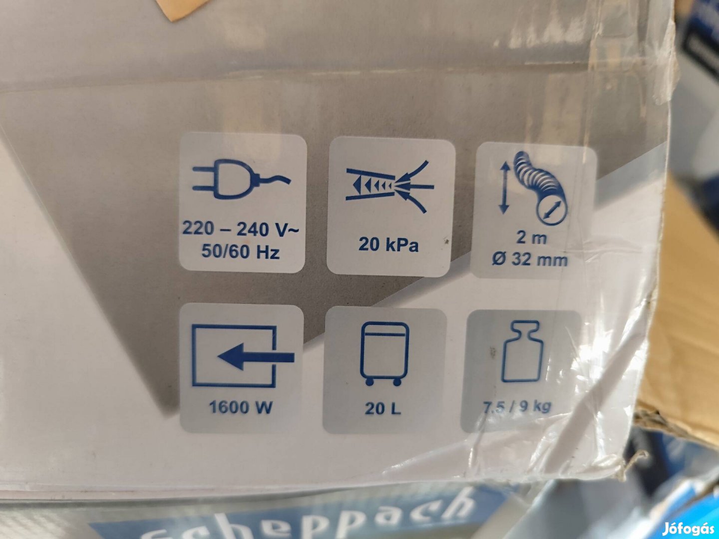 scheppach vacspray20 kárpit tisztítós porszívó takarítógép 