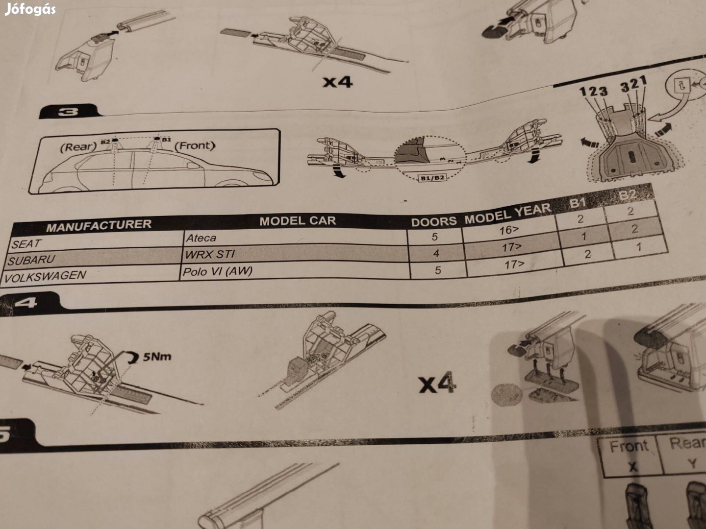 seat ateca, subaru wrx sti, vw polo VI tetőcsomagtaró