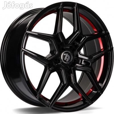 seventy9 SV-B Fényes fekete Kék belső LIP 8,5X20 5X120 ET35 CB74,1 |