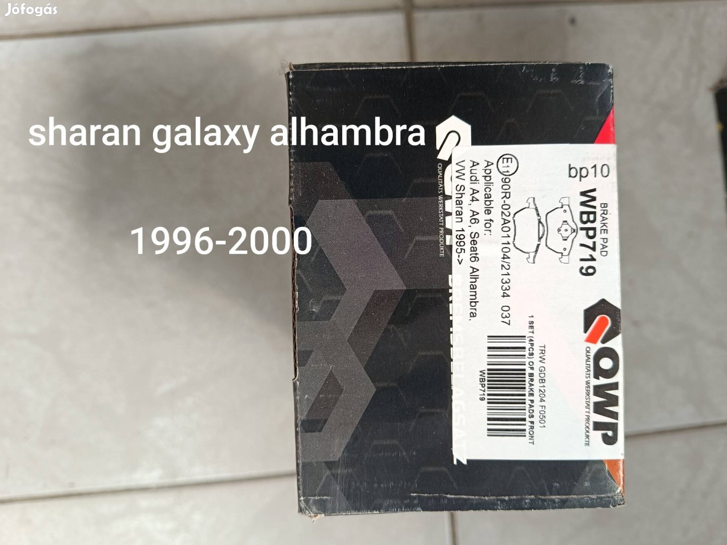 sharan galaxy alhambra mk2 uj féktárcsa és fékbetét 20eft