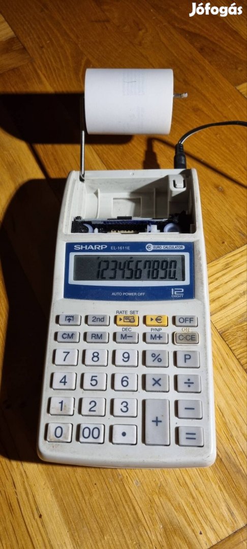 sharp EL-1611E szalagos számológép hibás