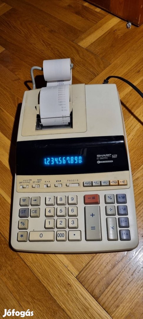 sharp asztali szalagos számológép