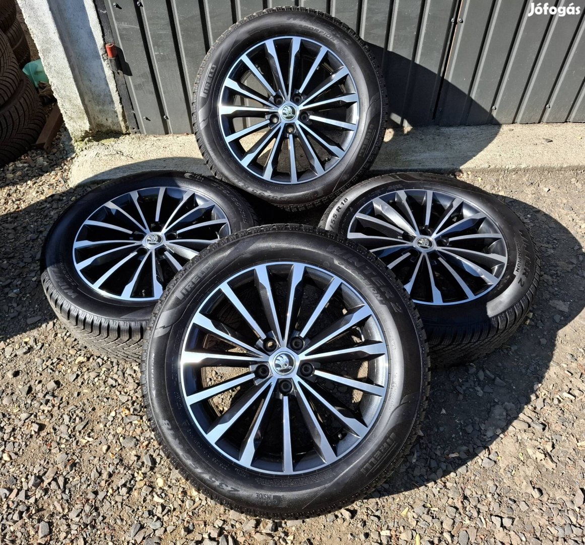 skoda kodiaq " Trinity " alufelni 18" 5x112 téli szett tiguan 