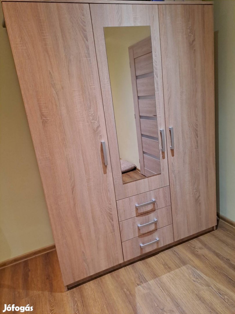 sonoma tölgy gardróbszekrény ruhásszekrény