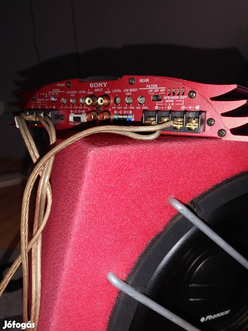 sony erősítő & Phonocar mélynyomó 