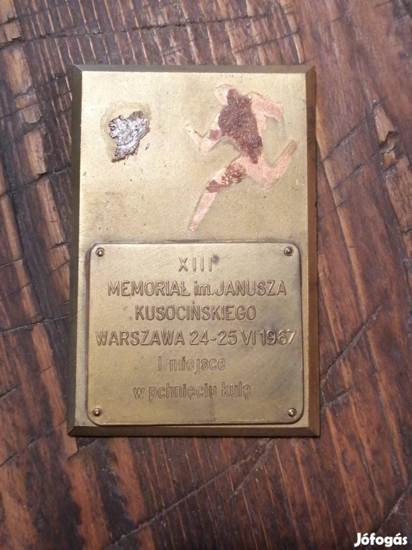 sport emlék plaket 1967