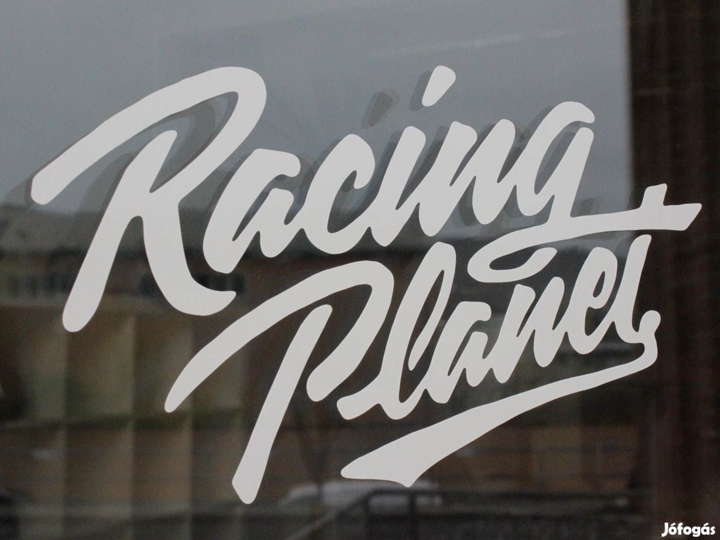 sticker Racing Planet 200x115mm white