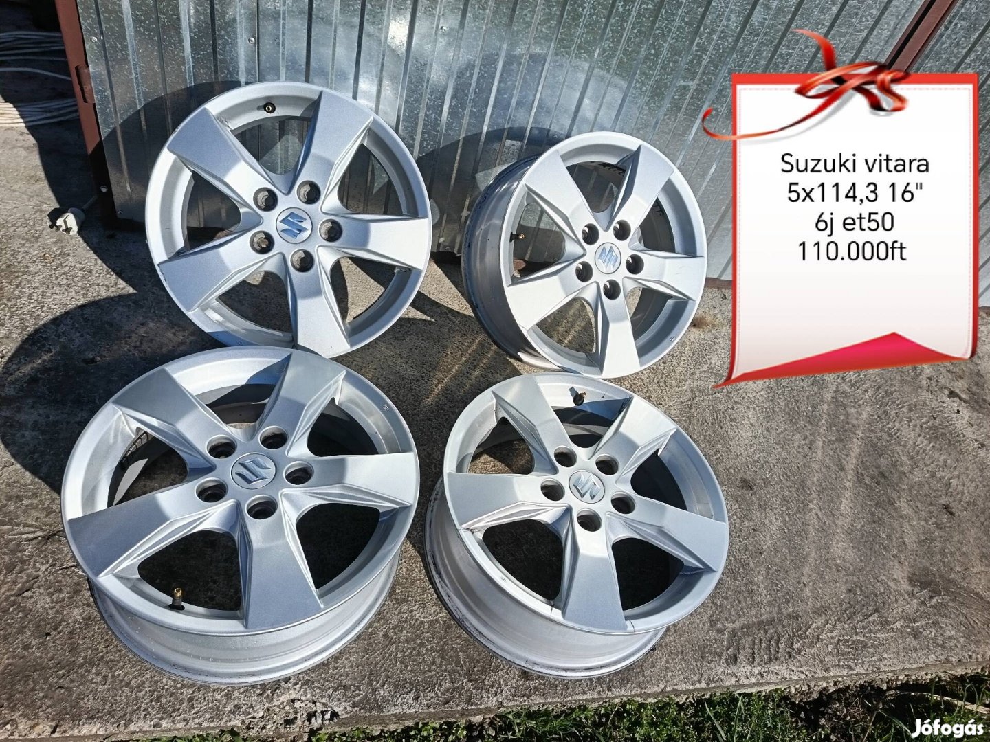 suzuki 5x114,3 16 col alufelni szett 