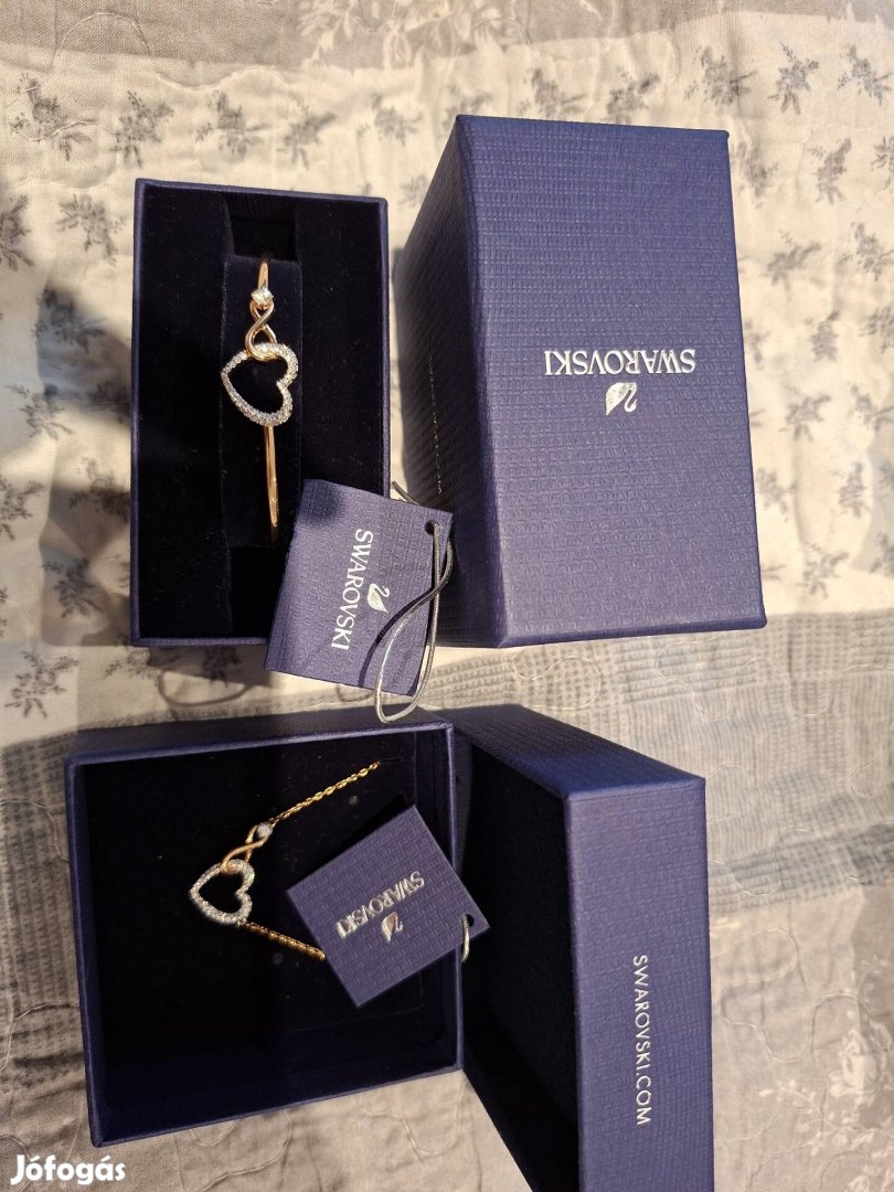 swarovski szív és végtelen nyaklánc+karkötő