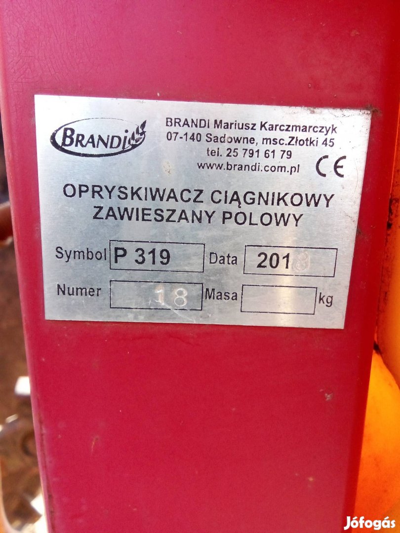 szántóföldi permetező 