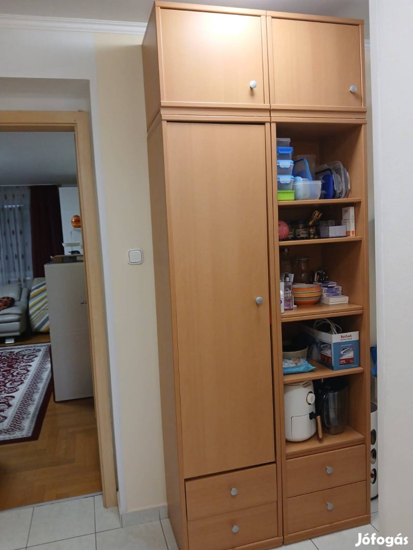 szekrény 2 db fiókkal előszobába vagy gyerekszobaba