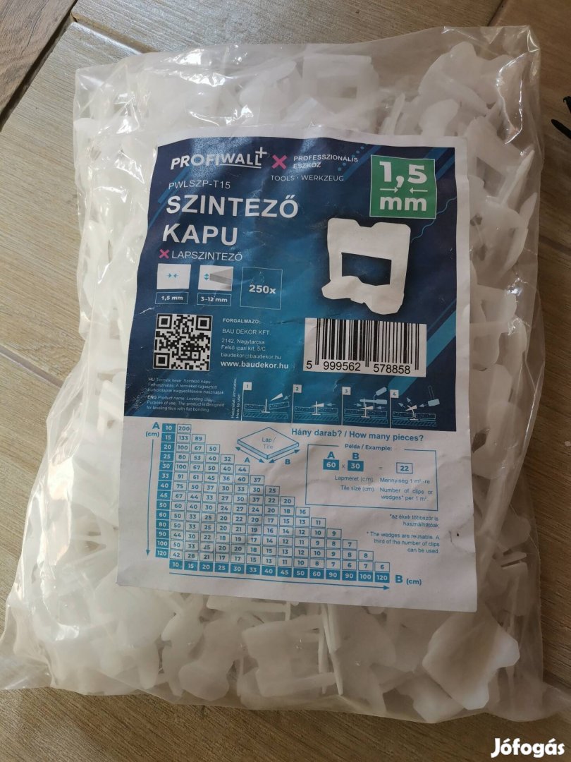 szintező kapu 250 db-os