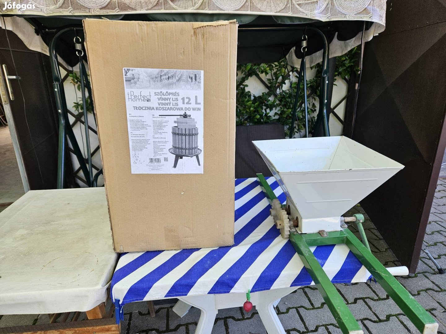 szőlőprs s daráló eladó 