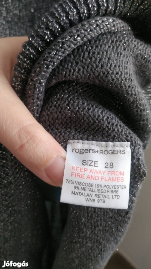 szürke teljesen csillámos kötött alkalmi cibzáros pulóver