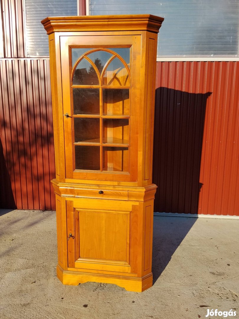 tölgy Sarok vitrin talaló szekrény előszoba nappali