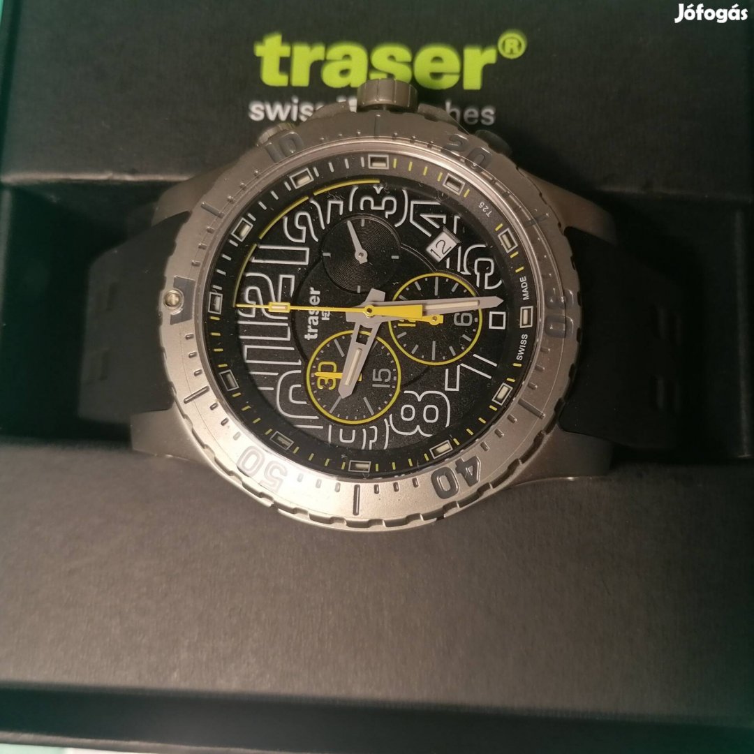 traser Elite chronograph Karóra eladó, garis, dobozában. Új új!! 