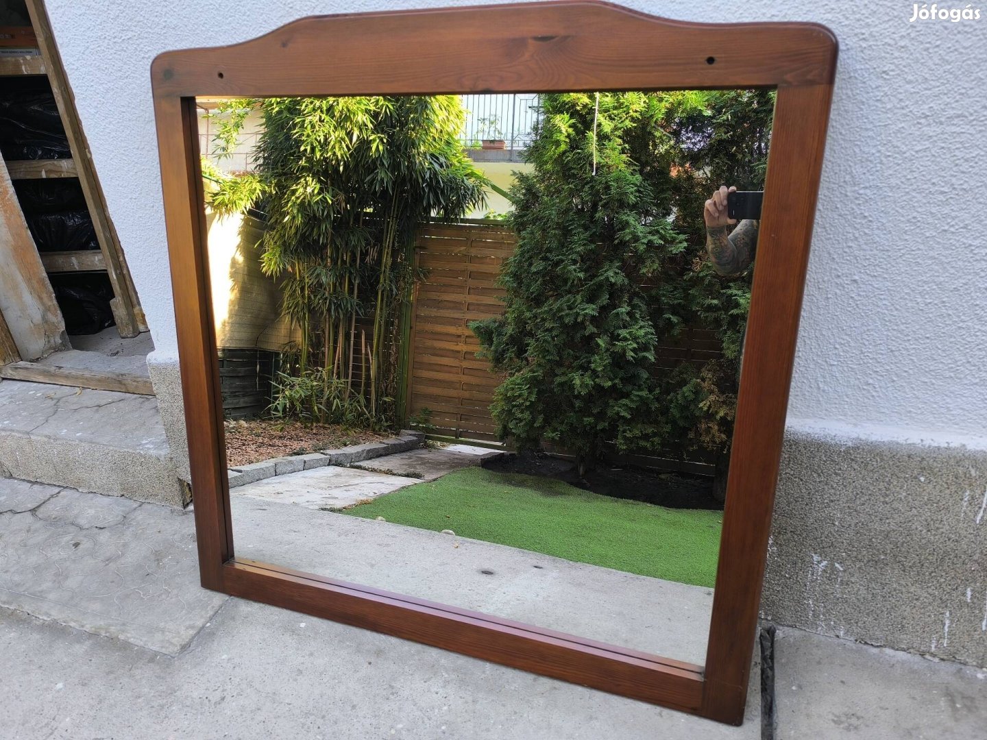 tükör fa keretes