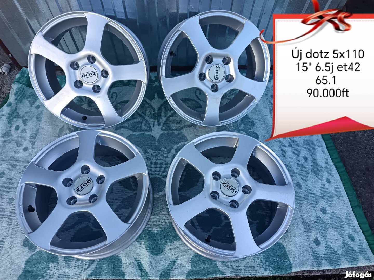 új 5x110 15 col alufelni szett 