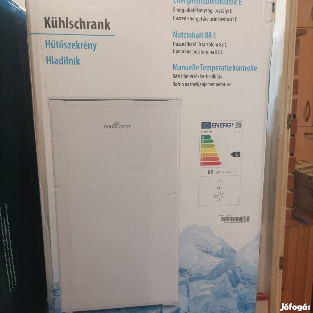 új 88L hűtőszekrény hűtőgép hűtő No frost