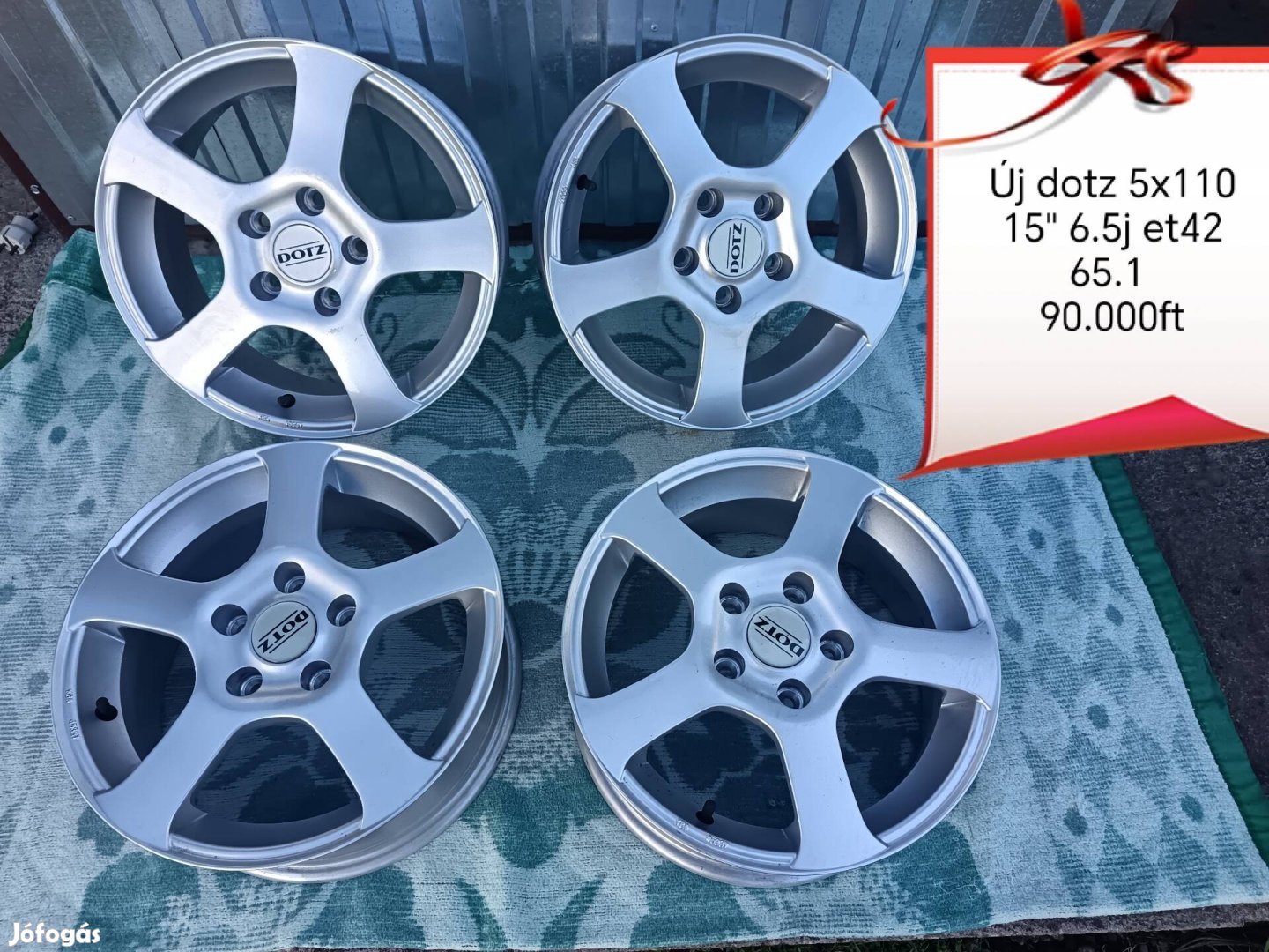 új Dotz 5x110 15 col alufelni szett 