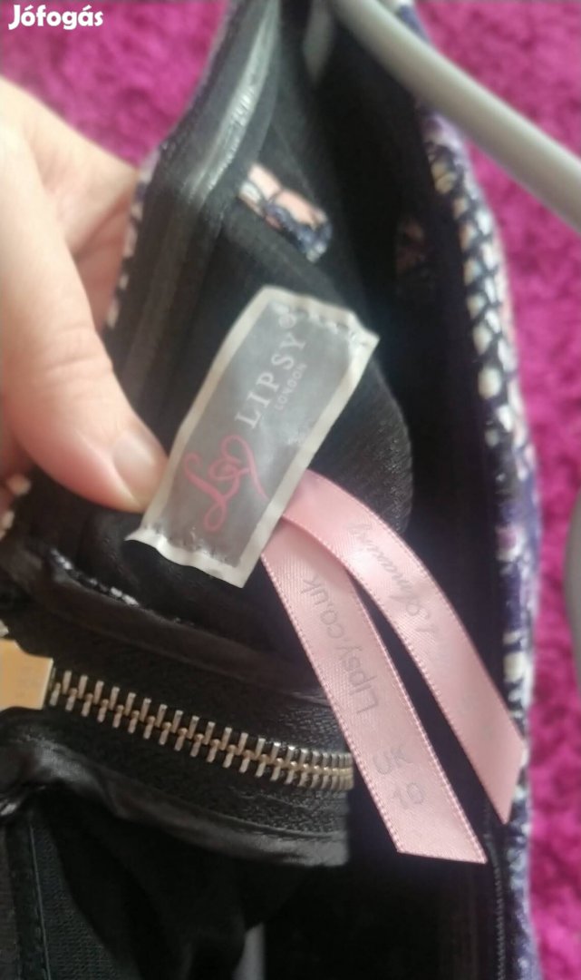 új Lipsy limitált kiadású lila merevítős alkalmi karcsúsítot