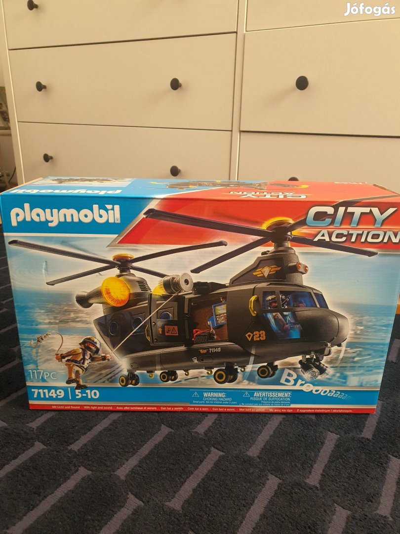 új Playmobil 71149 rendőrségi helikopter, swat