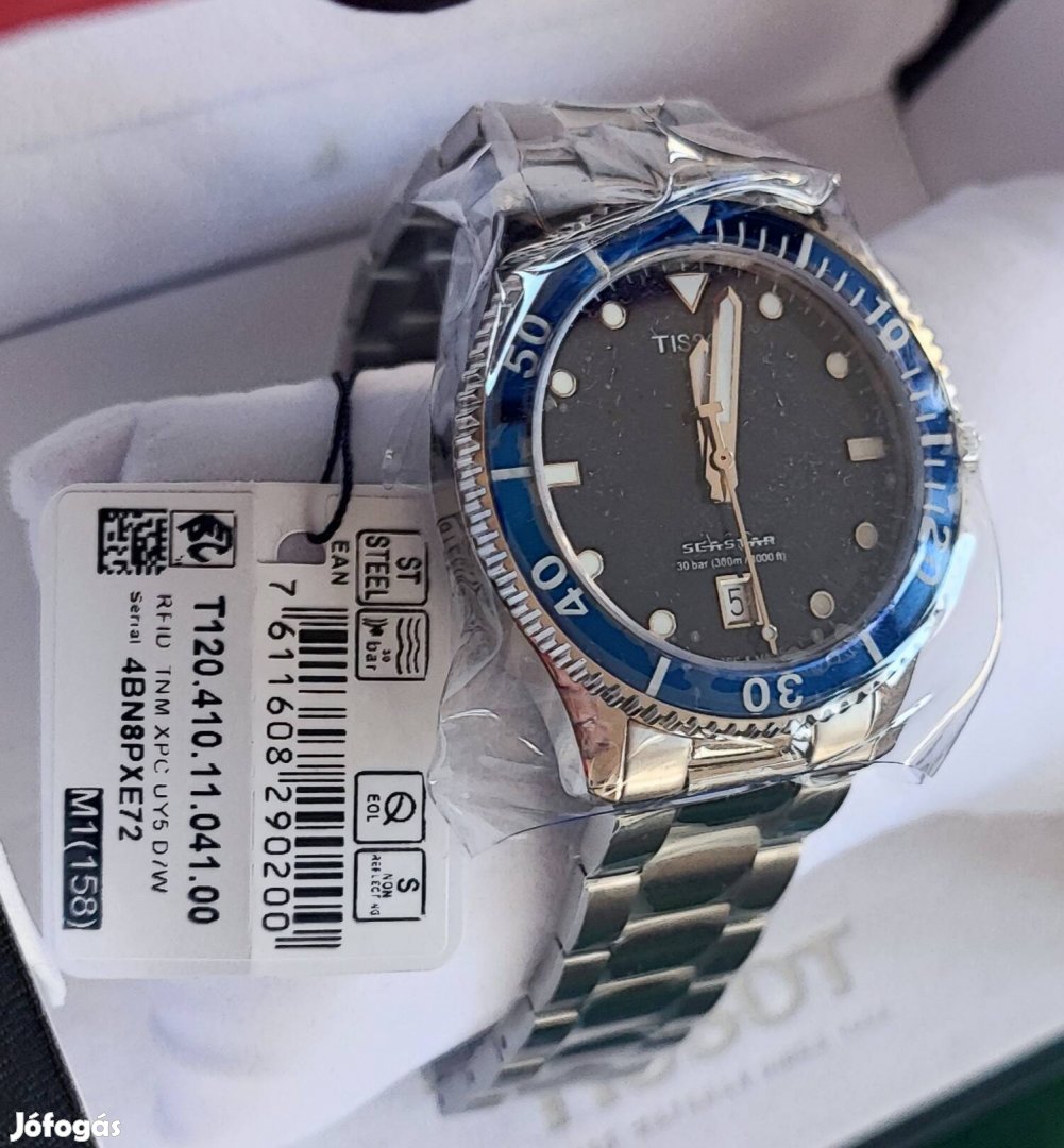 új Tissot Seastar férfi óra karóra búvár diver 300m 40mm