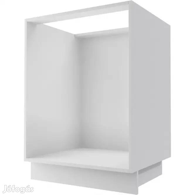 új eredeti dobozában lapraszerelt D11 60 fehér konyhaszekrén