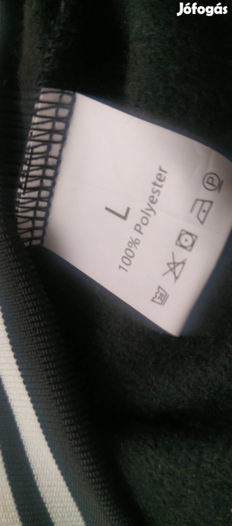 új fekete fehér galléros zsebes termo Unisex pulóver dzseki