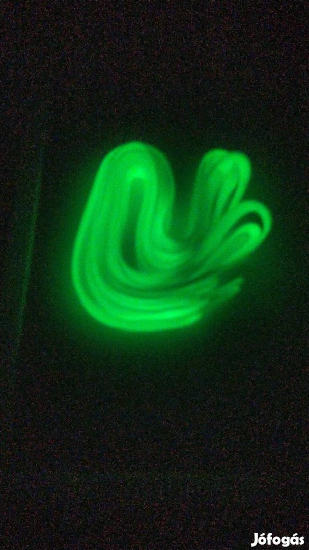 új sötétben világító kék zöld cipőfűző
