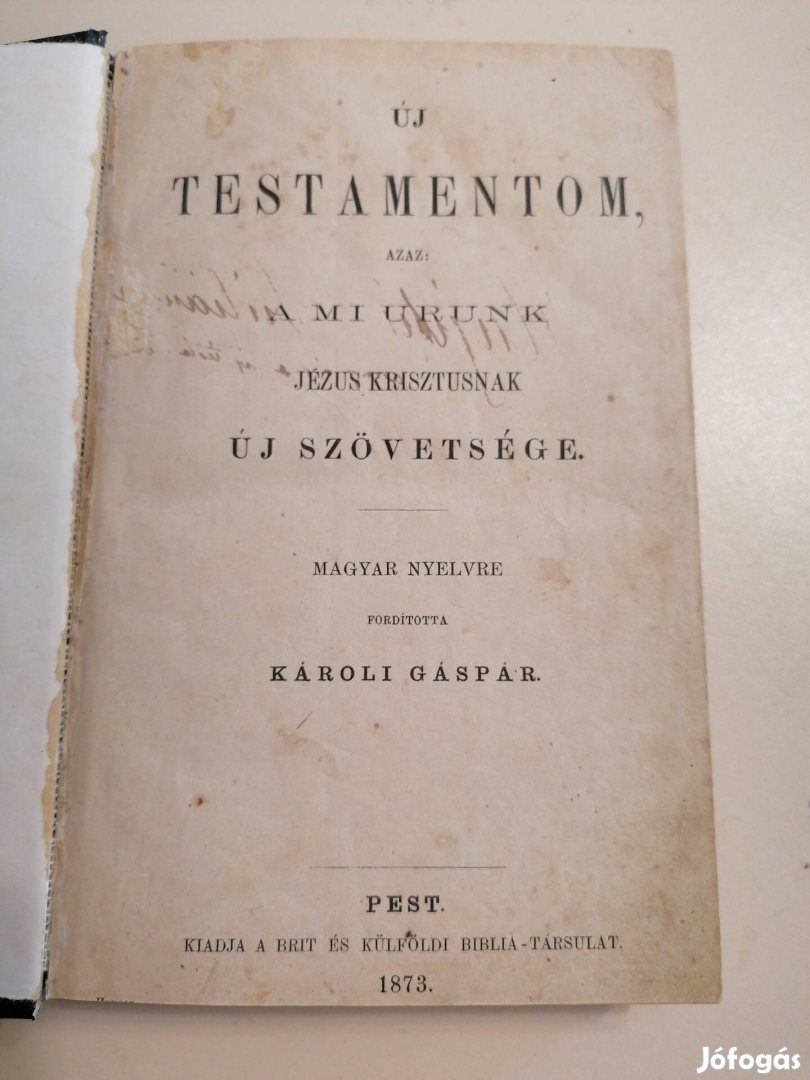 új testamentom 1873