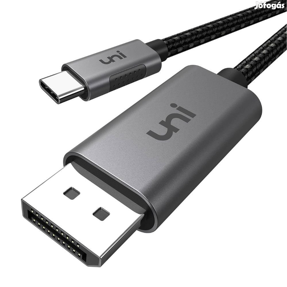 uni USB C-ből DisplayPort Kábel (4K@60Hz, 2K@165Hz) - Alumínium USB T