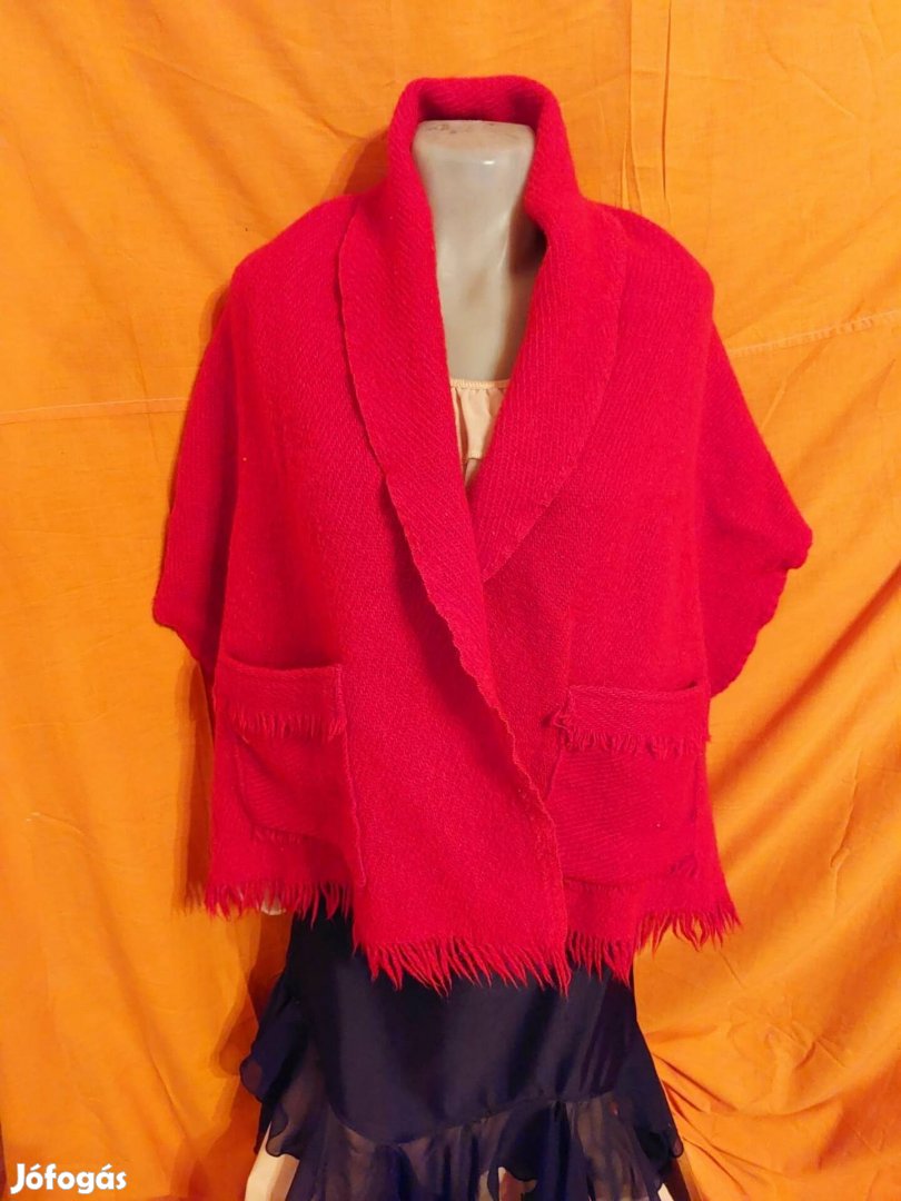 valódi gyapju stola zsebekkel