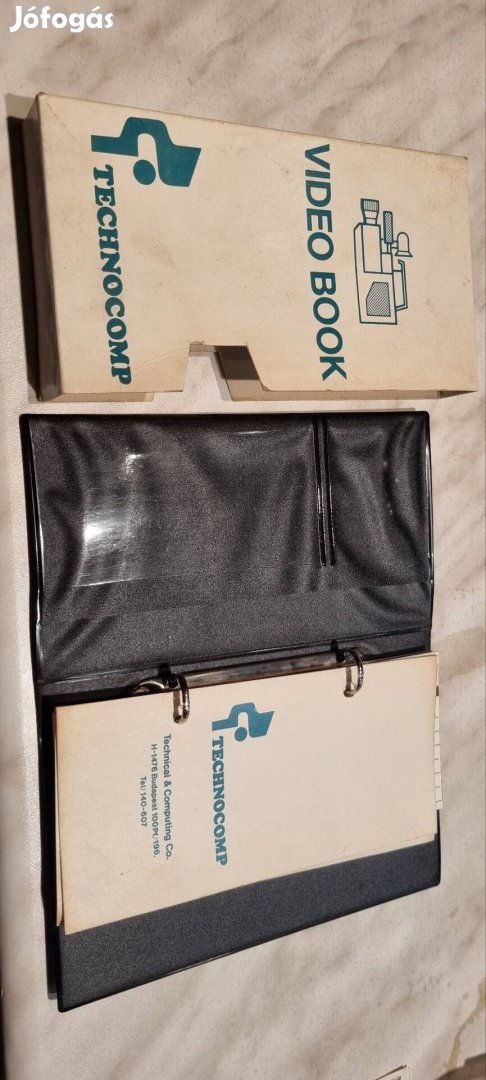 vhs kazetta méretű regiszter,  filmkatalógus