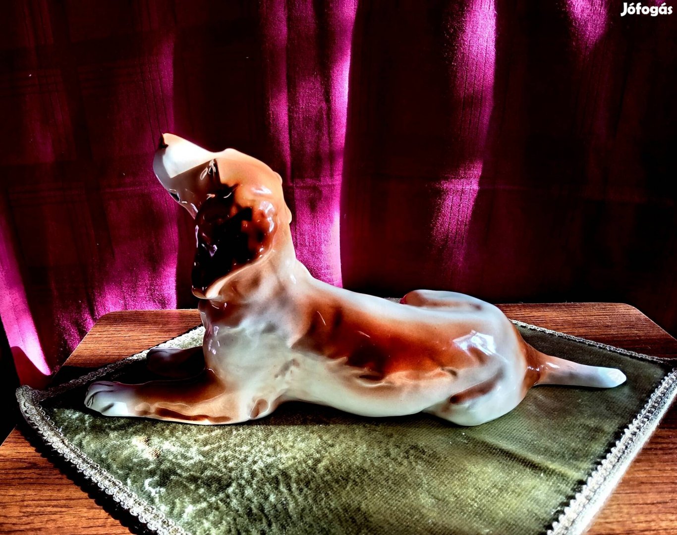 vintage porcelán kutya figura