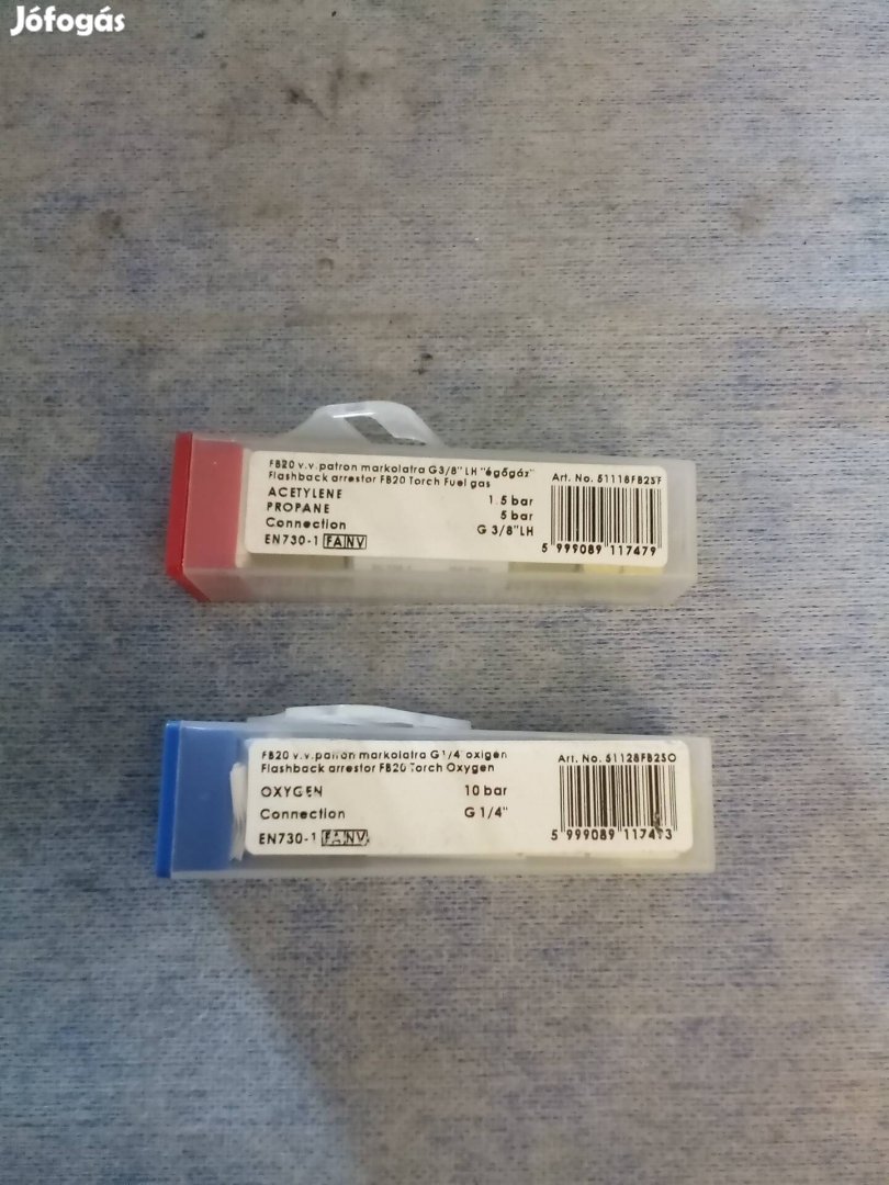 visszaégésgátlók oxigénhez, acetilénhez, Iweld 