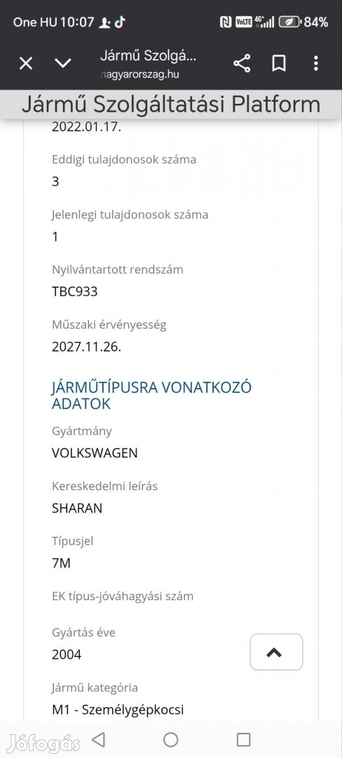 volkswagen sharan 1.9d 7 személyes