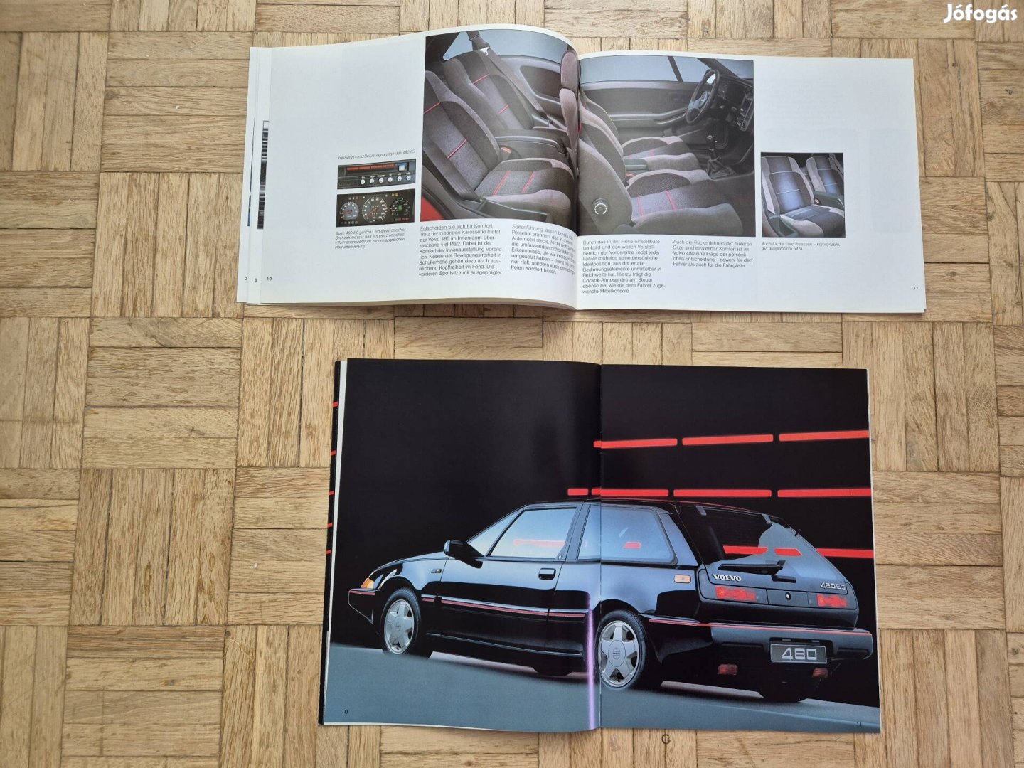 volvo 480 gyári prospektus katalógus veterán OT 