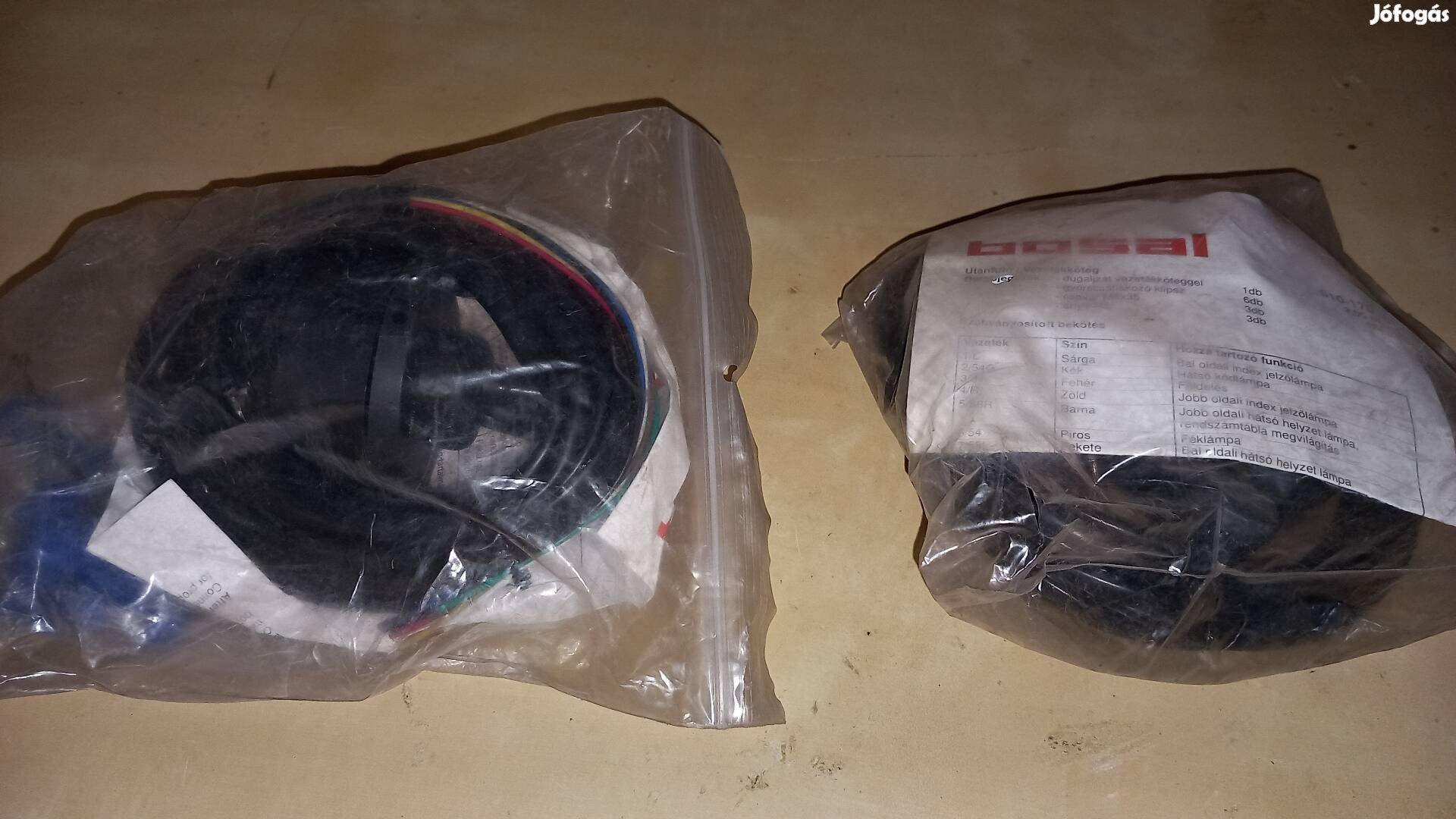 vonóhorog elektromos csatlakozó szett