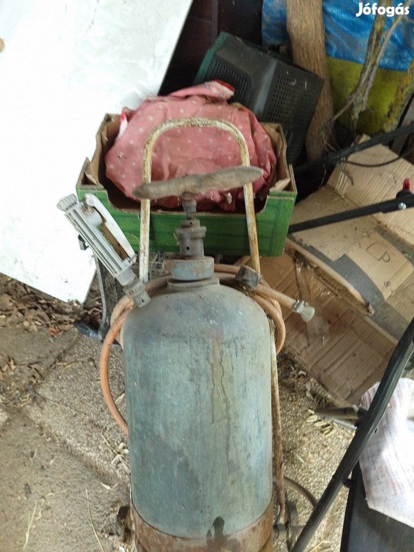 vörösréz permetező gép állvánnyal együtt 