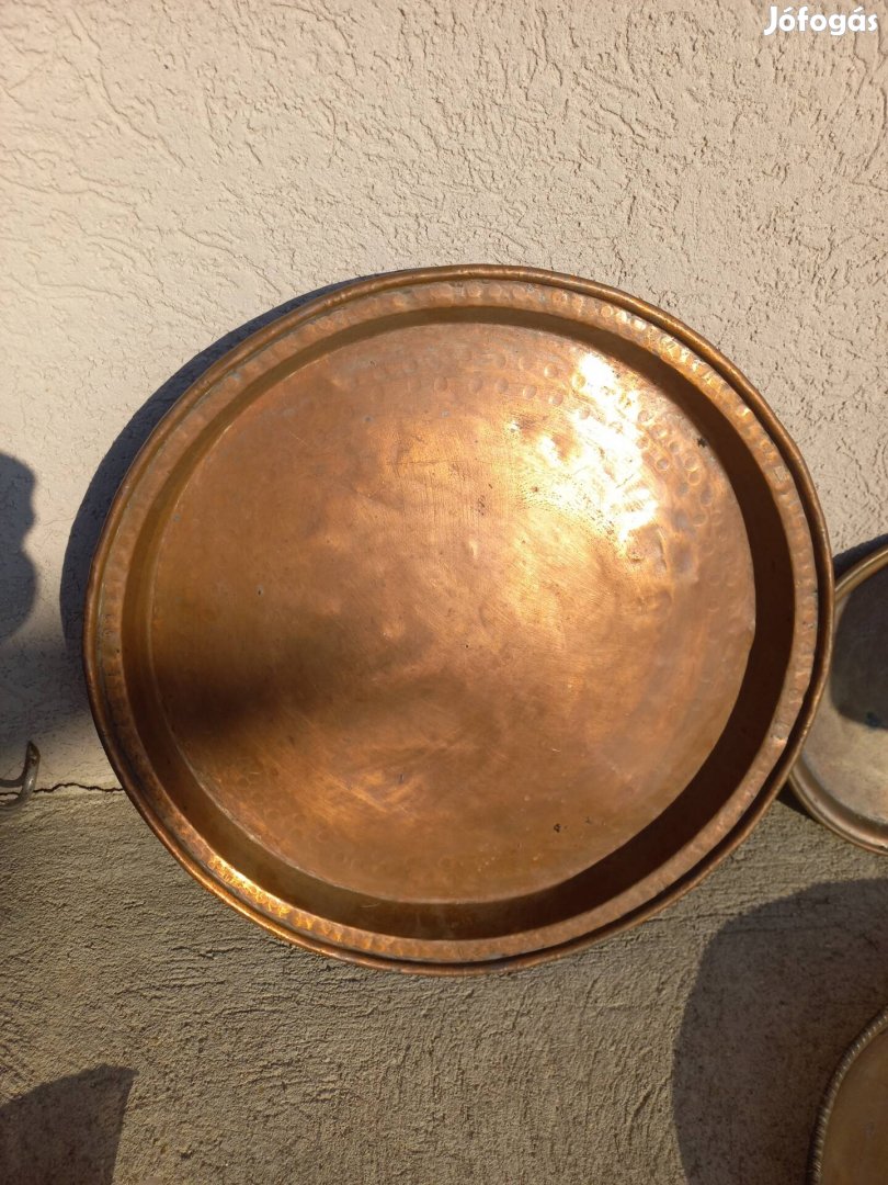 vörösréz tál 40 cm