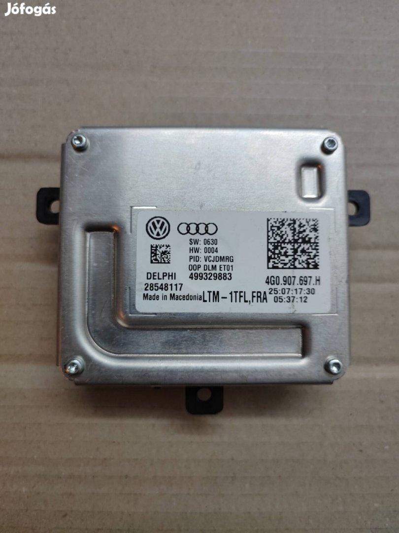 vw audi a7 4g c7 nappali fény új Delphi vezérlő 4g0907697h