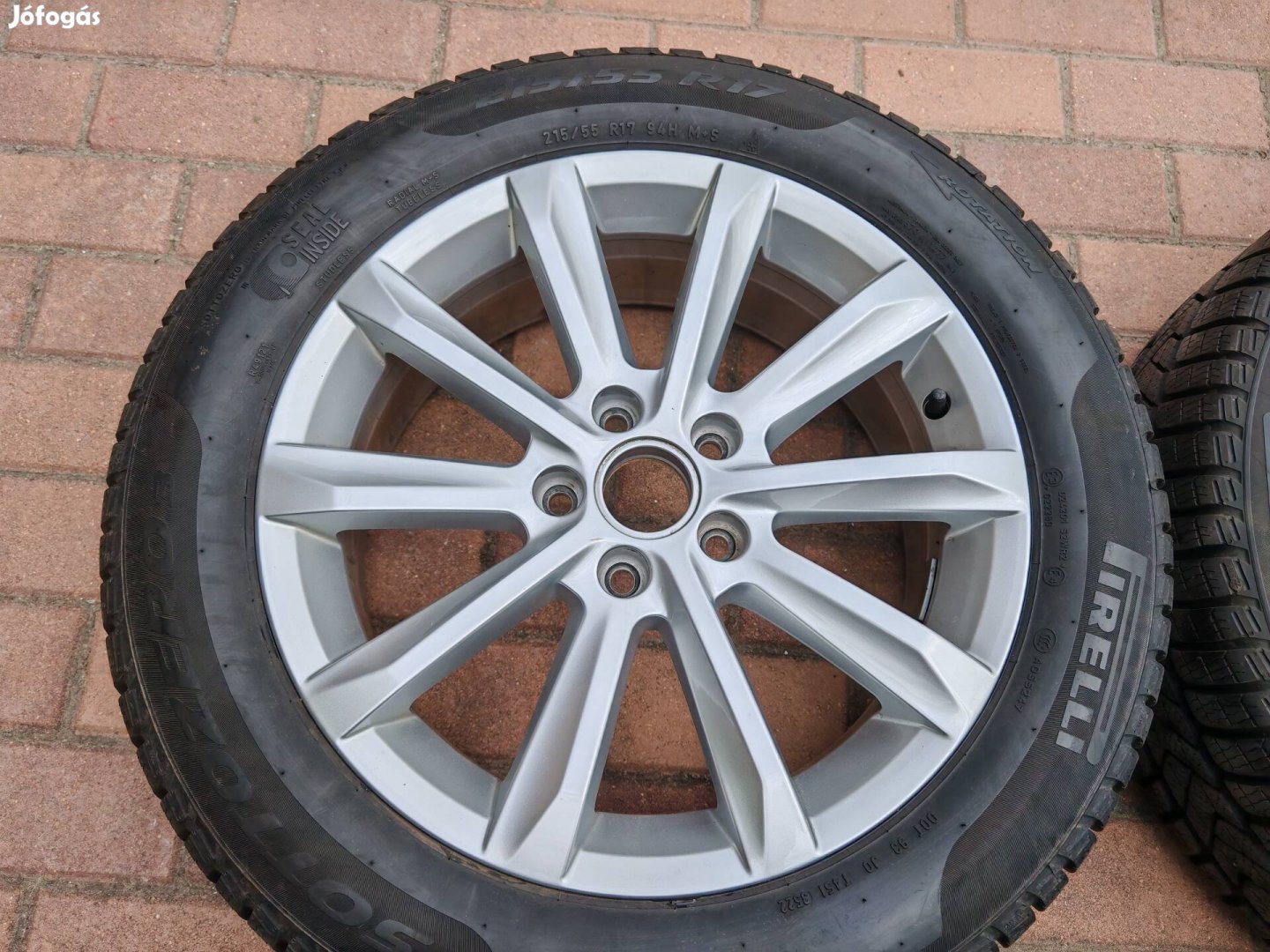 vw passat gyári 17col alufelni 215/55r17 téli gumi seat skoda audi