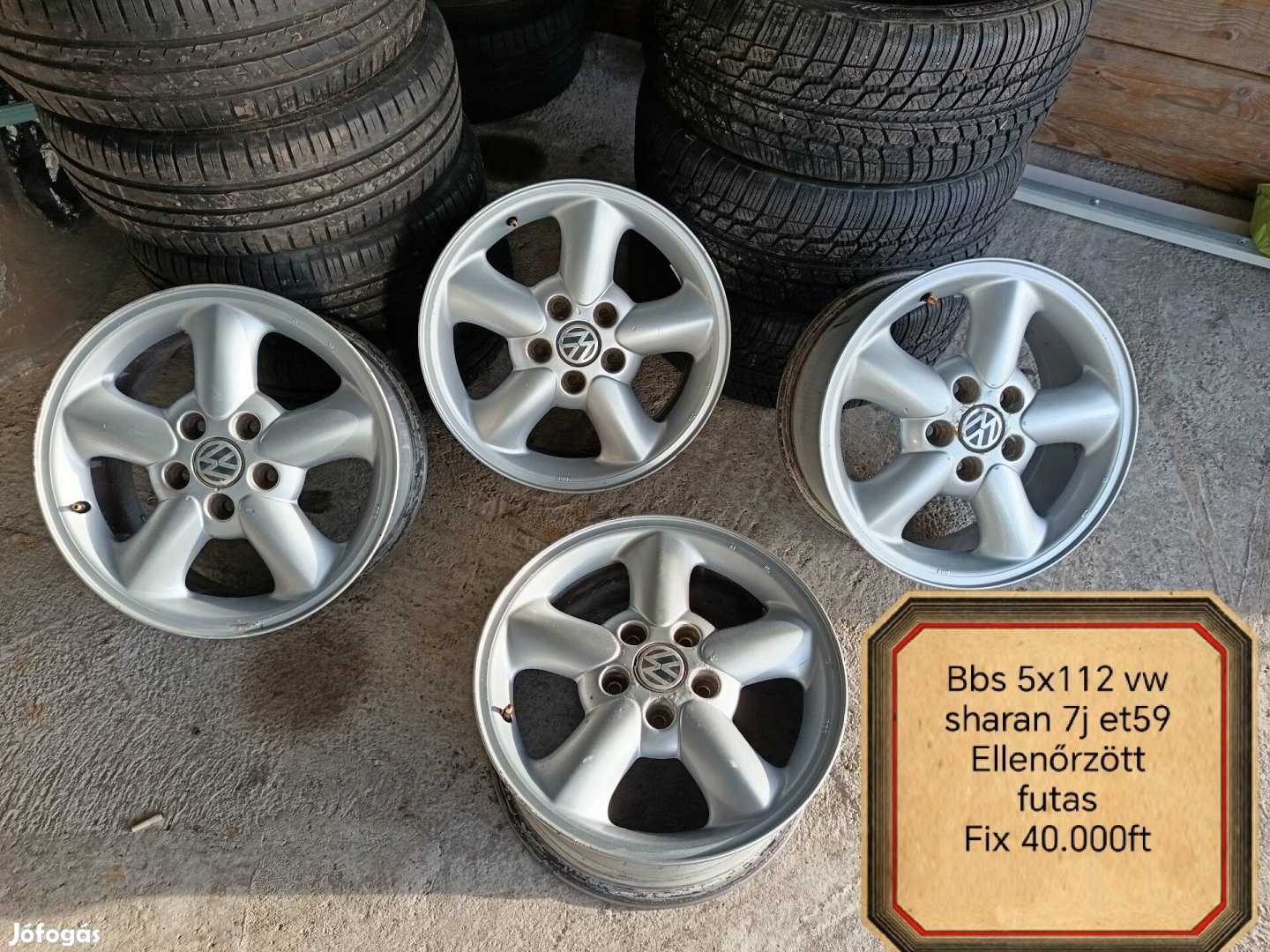 vw sharan bbs 5x112 16 col alufelni szett 